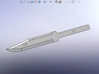 M9 knife blade  Free 3D print model
