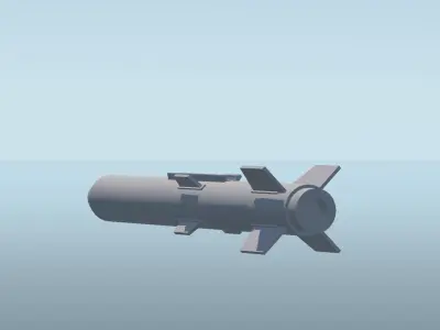 Air To Ground Missile Low-poly 3D model
