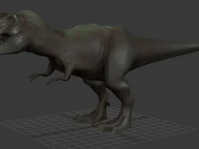 Tyrannosaurus Rex Low-poly 3D model 2