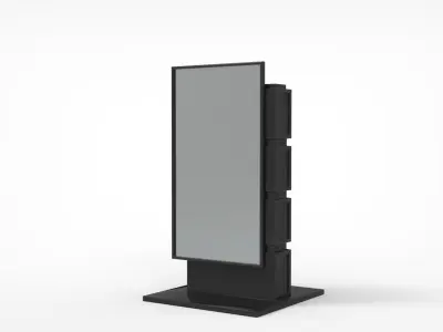 Outdoor Advertising Stand V3 3D model
