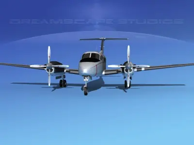 Beechcraft UC-12Q Huron V08 USMC 3D model