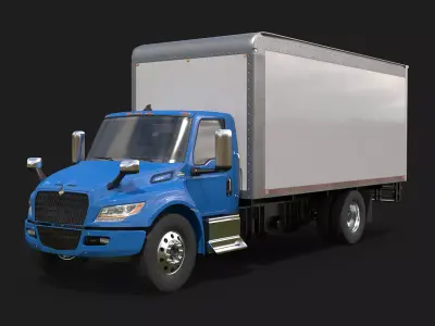 International eMV Box Electric Truck 3D model