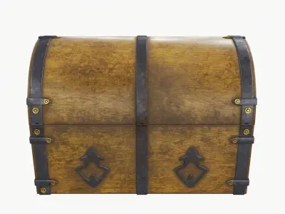 Old chest 02 3D model