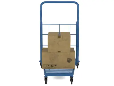 Industrial Trolley 3D model purchase