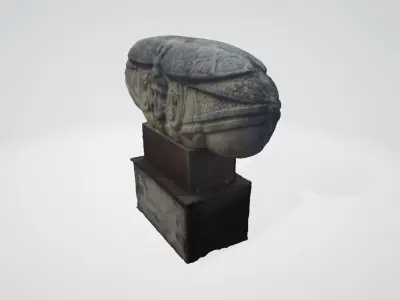 monument9 statue of beetle 3D model