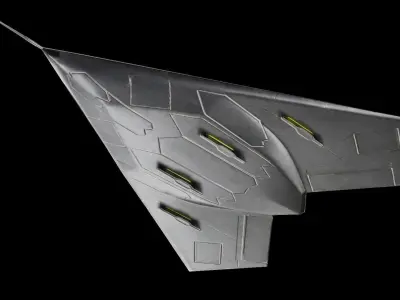  BAE Systems Taranis British Fighter Drone Low-poly 3D model