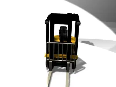 Yale Forklift Low-poly 3D model