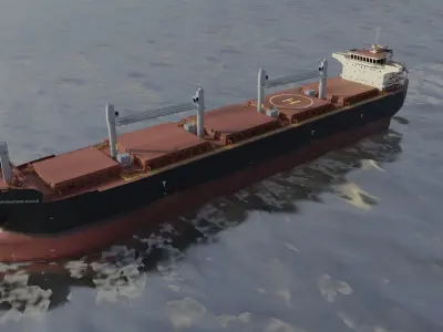 Bulk carrier SDARI Dolphin 64 3D model