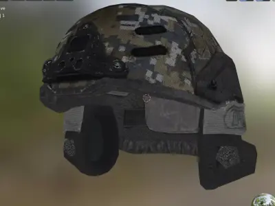 Seal helmet  Low-poly 3D model