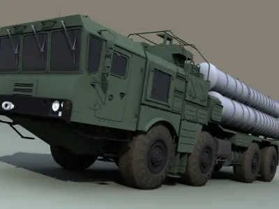 40N6 AS400 rocket launcher Free 3D model