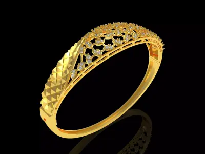 Art Deco Bracelet 12 3D print model