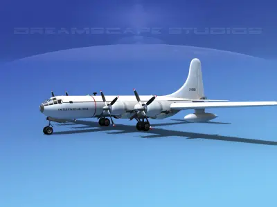 Boeing RB-50 Superfortress II  3D model