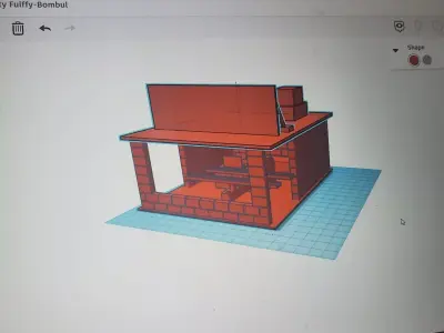 scale building for hot wheels  Free 3D print model