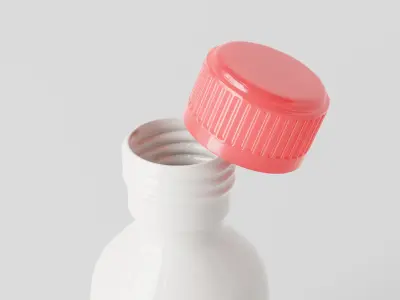 Medicine Bottle Low-poly 3D model