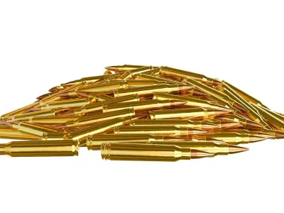 Bullets Pile in the floor 2 3D model