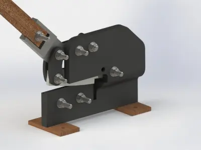 Tesoura de Bancada  Stand Scissors Free 3D model