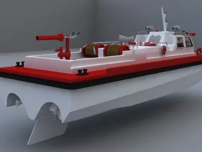 Remote Control Fireboat 3D model