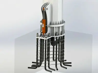 Wind turbine 3D model 21