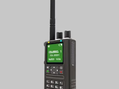 Walkie-Talkie Low-Poly Low-poly 3D model buy