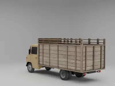 Mercedes Benz T2 Low-poly 3D model