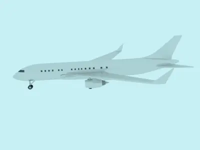 Passenger Plane Free 3D model