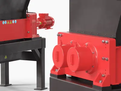  Heavy Duty Machinery Metal Shredder Red 
