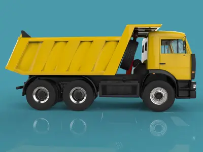 Truck dump 3D model by Deepocean