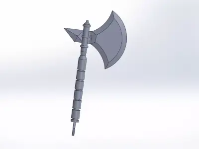 axe for battle 3D model