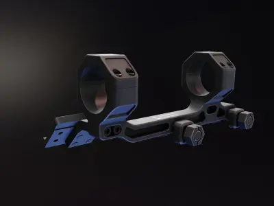Badger C1 Optic Mount Low-poly 3D model