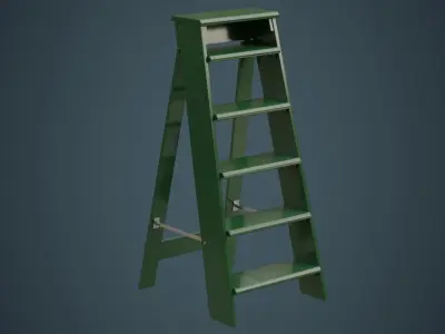 Step Ladder 3A Low-poly 3D model