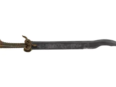 Harpe Sword  Low-poly 3D model