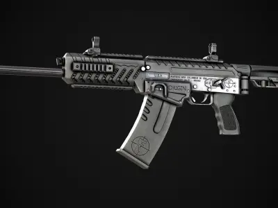 Modern AAA Shotgun Pack Game Ready PBR Low-poly 3D model