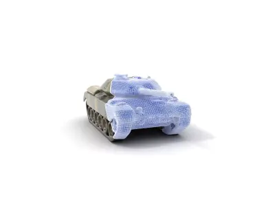 Camouflage Tank model pack Low-poly 3D model