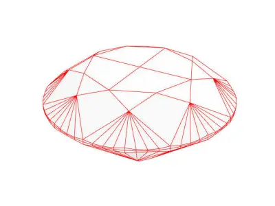 Diamond - Round Free 3D model
