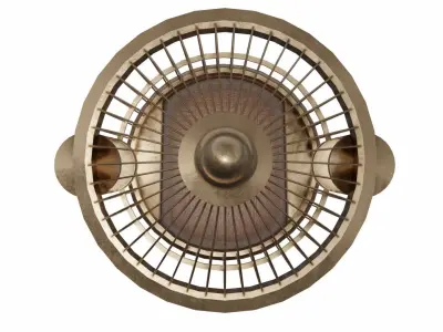 Birdcage in brass 3D model