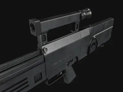 G11 Assault Rifle Low-poly 3D model