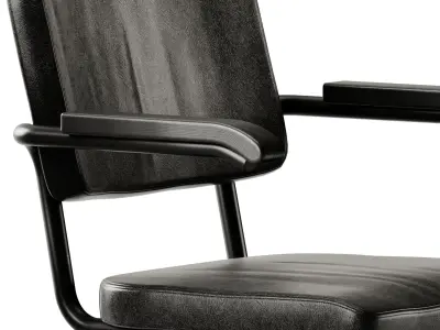 Thonet Cantilever Chair S 64 PV 3D model