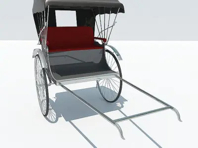 Rickshaw 3D model buy