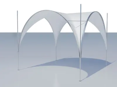 Event Tent square 3D model