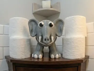Jumbo Roll Buddy Multi-Part  3D print model