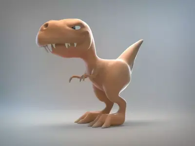 stylized dinosaur Free 3D model