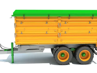Farm Tipping Trailer 3D model