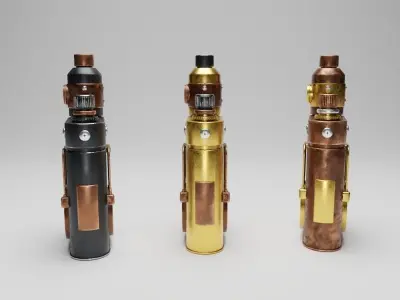 Steampunk Lighter 3D model
