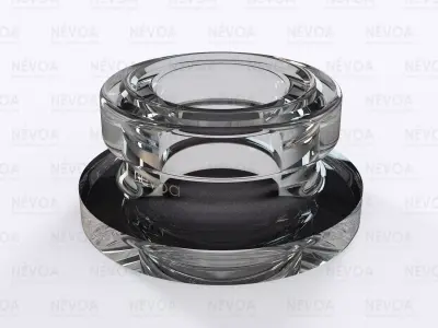 Glass finish - GME 40 04 - 17 mm - Finish for crimpless pump 3D model