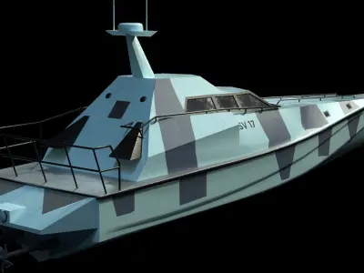 Barracuda XSV-17 Low-poly 3D model