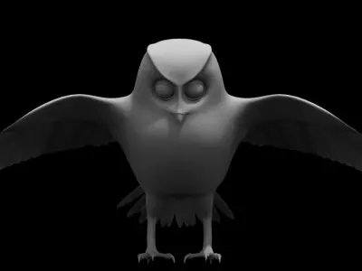 owl 3d model 3D model