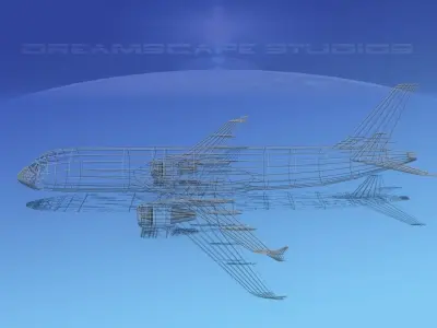 Airbus A320 LP America West Airlines Low-poly 3D model