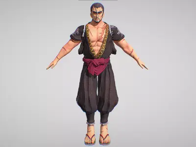 Oboro - The Member Of Baneful Bloodline - Oneechanbara Origins Low-poly 3D model