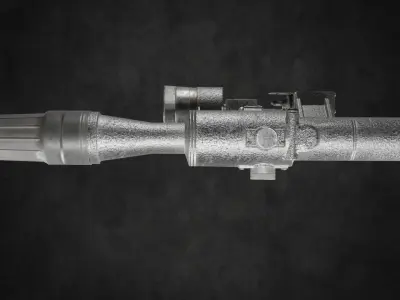 low-poly model of the soviet optical sight PSO-1 Low-poly 3D model