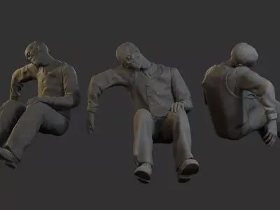 Casual Male Zombie CZ5 Pack1 3D print model